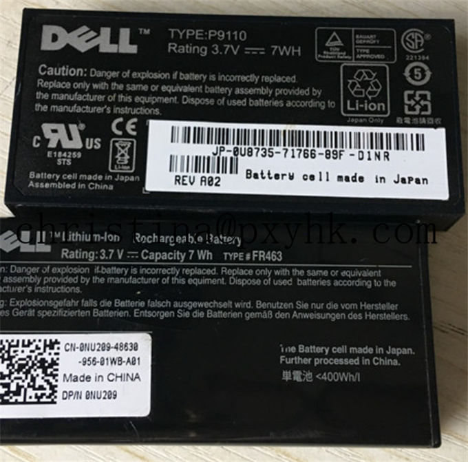 Carte futée RAID PERC 6I 0NU209 U8735 R610 R710R410 de batterie de rangée de DELL