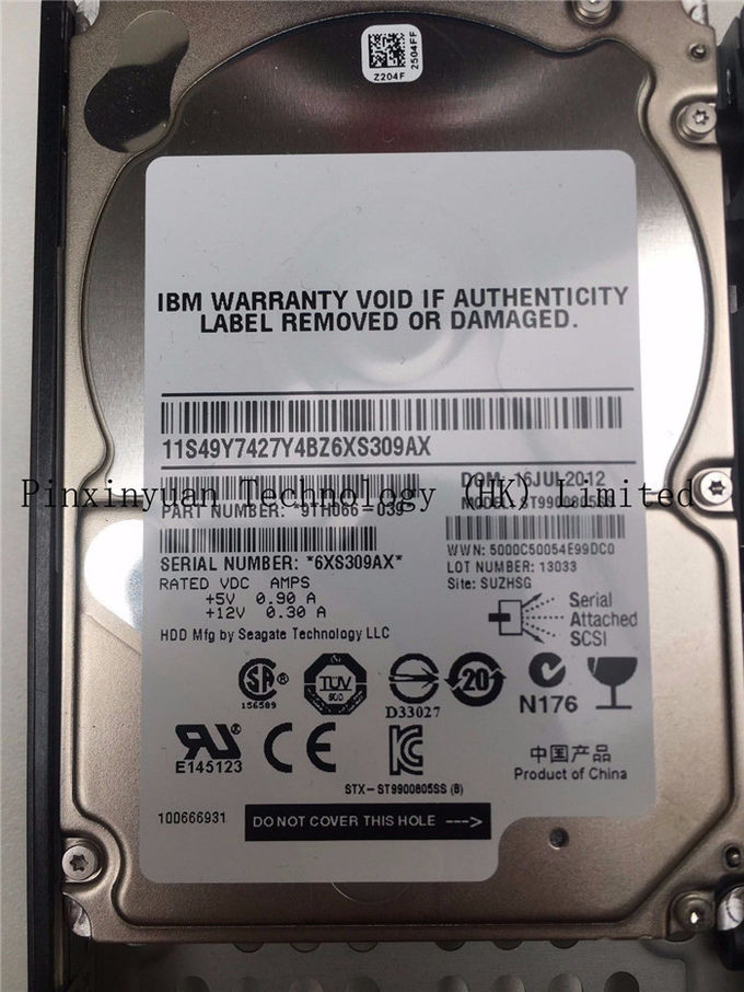 IBM 900GB 6Gb/s 10K 2,5" unité de disque dur de SAS HDD 00L4568 00L4680 pour V7000