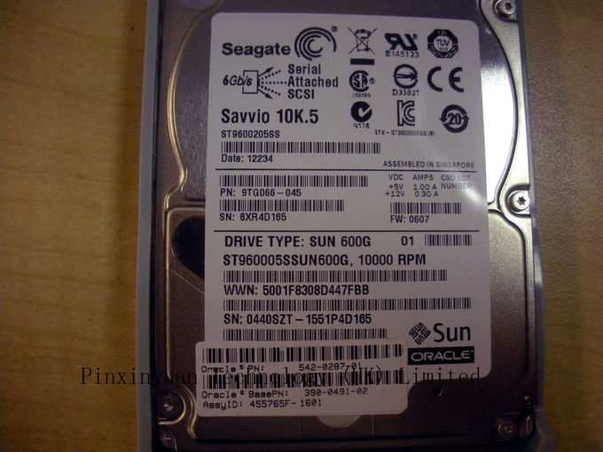 SUN/ORACLE 2,5" lecteur de disque dur 542-0287-01 H16060SDSUN600G 600GB 10K de SAS
