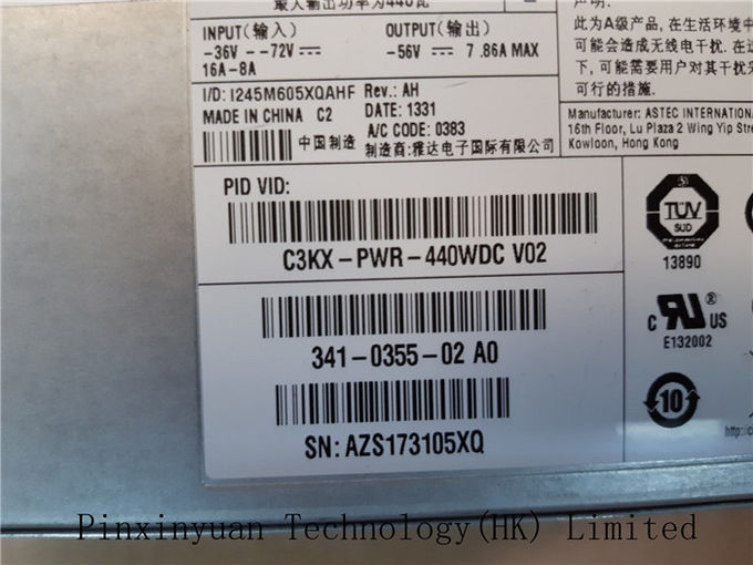 CATALYSEUR 3K-X, bloc alim. de CISCO d'alimentation d'énergie de serveur de C3KX-PWR-440WDC de support de serveur de C.C 440W