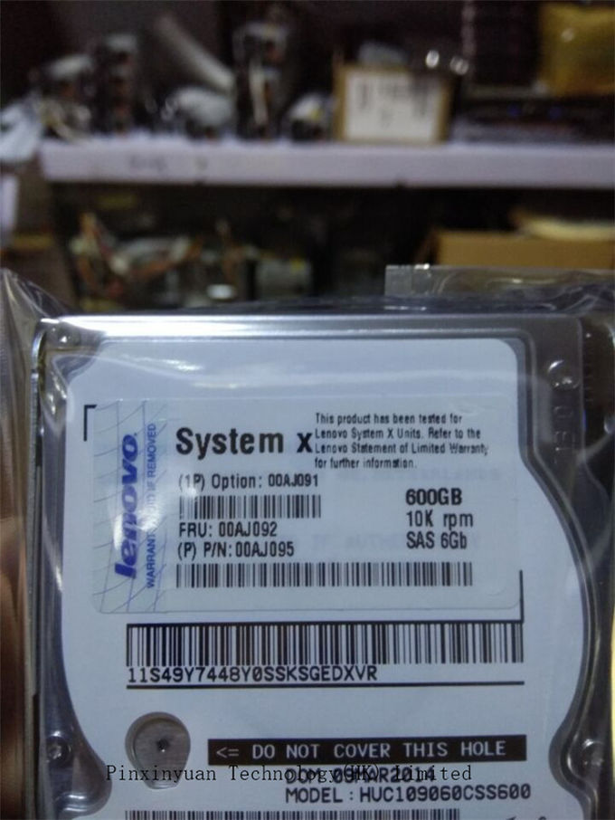 Accessoires de serveur de 00AJ092 LENOVO/IBM 600GB, 6GBPS SAS 2,5" unité de disque dur de sata de G3HS 10k