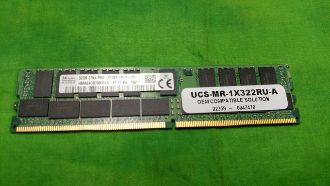 Mémoire 32GB 1.2V AMY Cisco UCS-MR-1X322RU-A de CCE de DDR4 2133MHz 2RX4 RDIMM PC4 17000