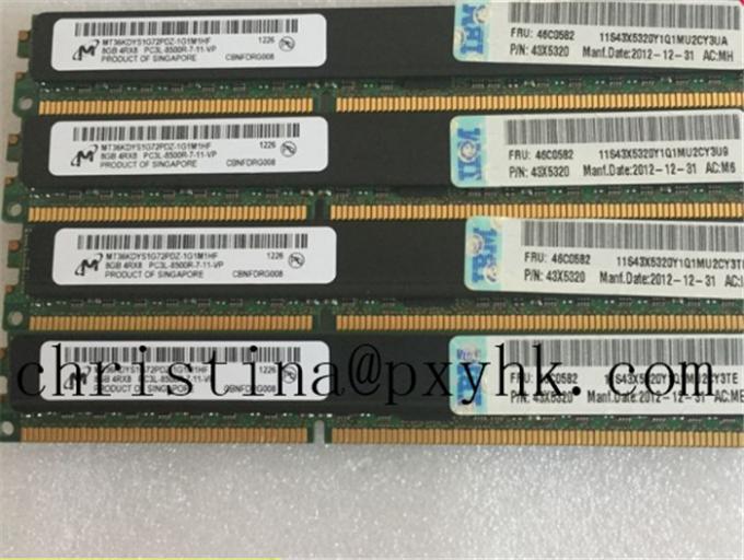 Barre de mémoire de serveur de repérage de CCE d'IBM 46C0582 43X5320 8GB 4Rx8 PC3L-8500R