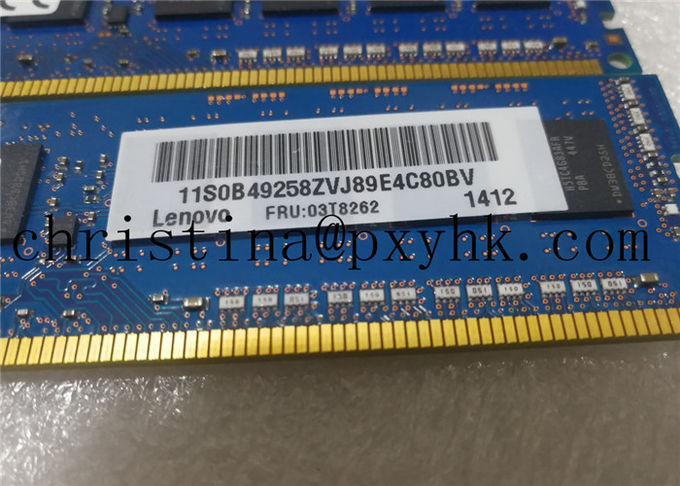 Mémoire pure DDR3 1600 03T8262 Lenovo 8G 2R*8 PC3L-12800E de serveur de CCE