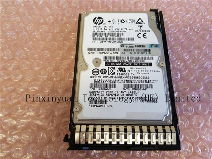 HP 652583-B21 653957-001 600GB 6G SAS 10K T/MN SFF 2,5" entreprise HDD G8 G9 de Sc