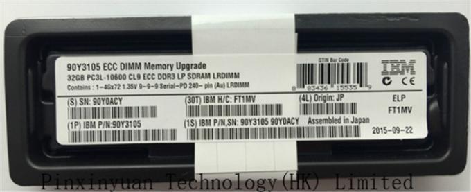 système de la mémoire 1333MHz LP LRDIMM 90Y3105 IBM de serveur de 32GB Ddr3 X3650 M4 en approvisionnement de cc de vente